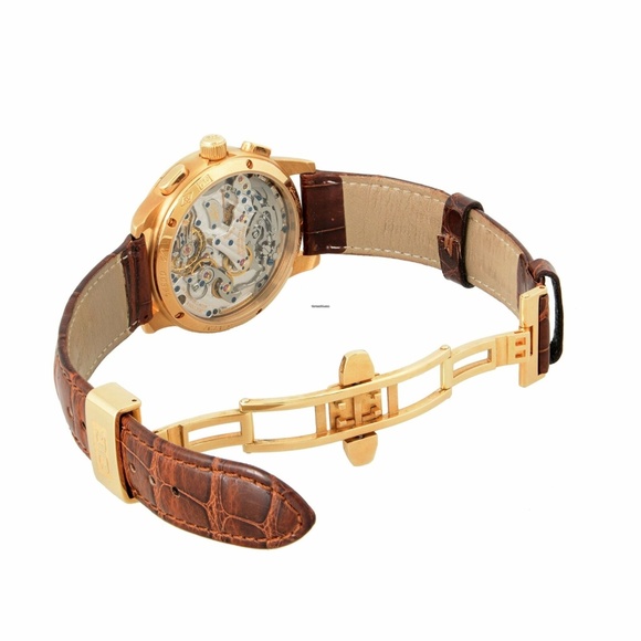 Glashutte PanoGraph Manual 18K Gold Mens Watch - Picture 5 of 5